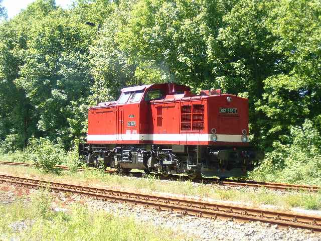 In Gera sind wir der Meininger BR 50 3501 begegnet